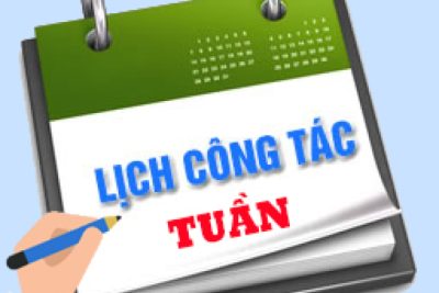 Lịch công tác tuần 2 tháng 6/2026 (từ ngày 08-13/6/2026)